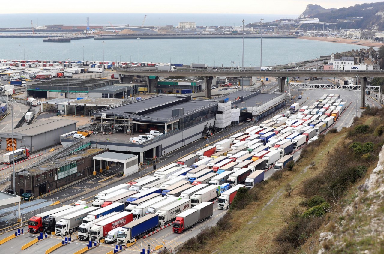 Lorries in Dover